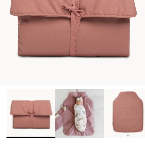 On The Go Portable Changing Pad - Misty Rose