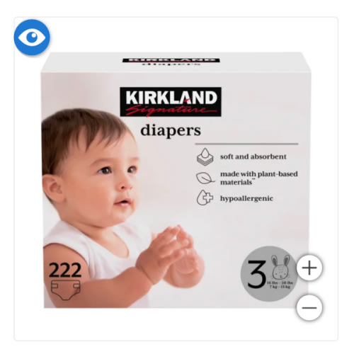 Kirkland Signature Diapers Sizes 3