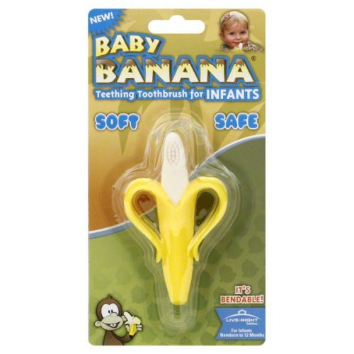 Live-Right Solutions Baby Banana Brush Baby Banana Teething Brush