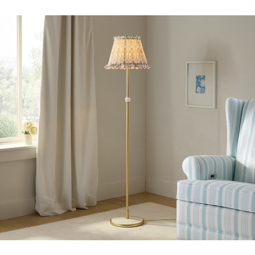 Hill House Home Floral Stripe Floor Lamp (60")