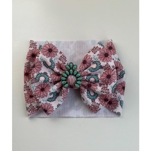 Wild Soul Baby Girl Bow w/ Centerpiece