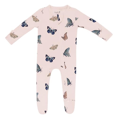 KYTE BABY Unisex Zipper Closure Footies, Rayon Made From Bamboo, 0-24 Months