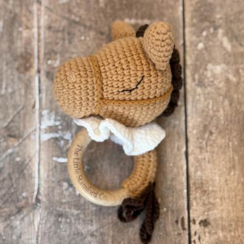 Crocheted Pony Rattle