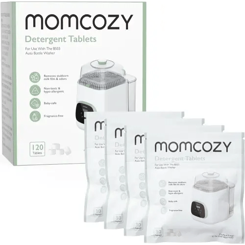 Momcozy Official Washing Block for Momcozy KleanPal Pro Baby Bottle Washer, 120 Detergent Tablets