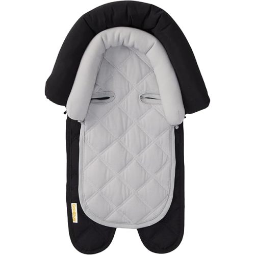 Travel Bug Baby & Toddler 2-in-1 Head Support Duo Head Support for Car Seats, Strollers & Bouncers - Black