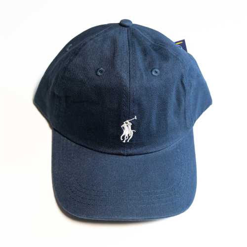 Ralph Lauren Unisex Dark Blue Cap White Pony