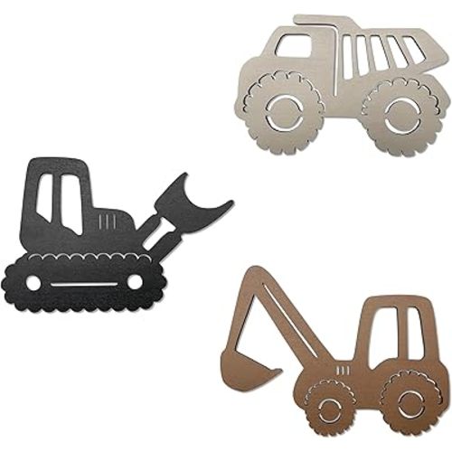 Construction Trio Nursery Wall Decor Wooden Construction Vehicles Decor Kids Room Wall Decor Kids Room Decor Nursery Playroom Wall Decor for Boys
