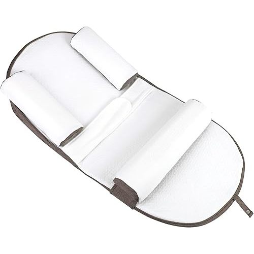 VENKEDA Reflux Pillow for Baby, Cotton Baby Lounger Pillow, Feeding Pillow Removable Pillowcase - Brown