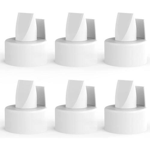 [6-Count] Papablic Duckbill Valves for Spectra and Medela, Replaceable Duckbill Valves for Spectra S1 Spectra S2 valves and Medela Pump in Style, BPA/DEHP Free White