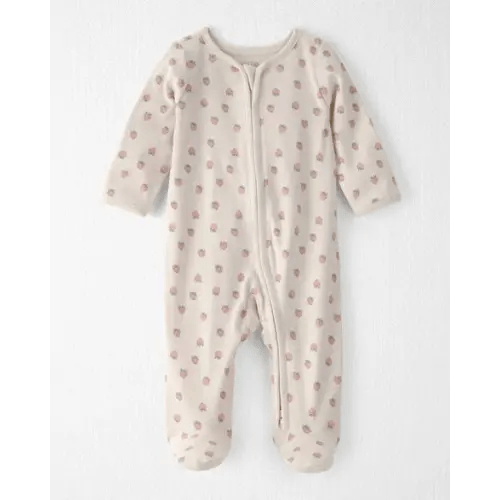 Baby Girl Organic Cotton Sleep & Play Pajama in Strawberry - Little Planet | Carter's