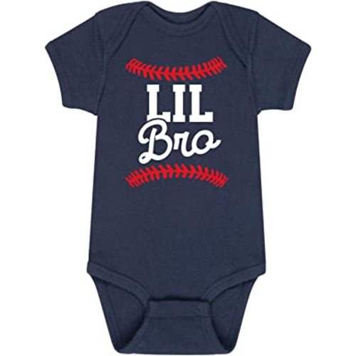 Lil Bro Baseball Onesie