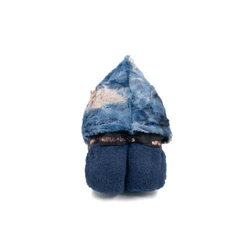 Sorbet Cobalt Taupe Hooded Towel