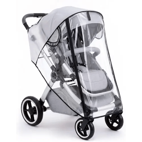 Clear Stroller Rain Cover, Universal Fit Baby Travel Weather Shields