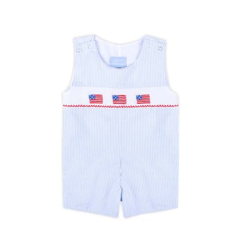 Shining Stars Stripe Seersucker Smocked Jon Jon