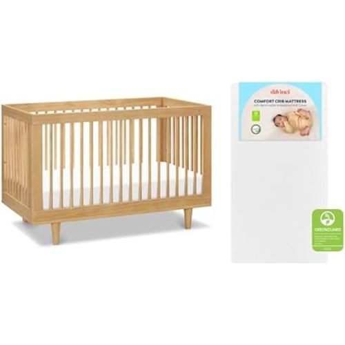Davinci Marley 3-in-1 Convertible Crib w/Mattress - Honey