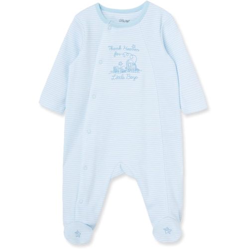 Little Me Clothes for Baby Boys' 100% Cotton Footie Sleeper, Size 6 Months