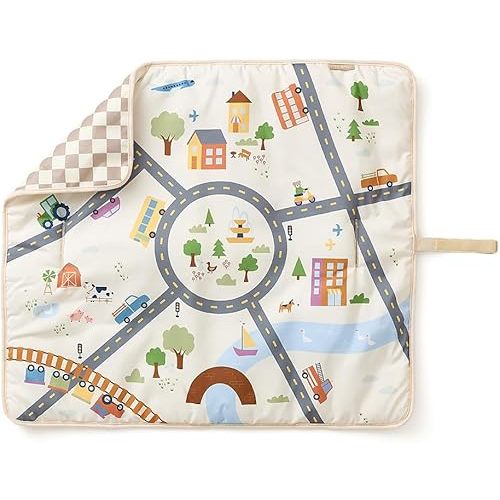 Itzy Ritzy Playmat - 2 in 1 Travel Playmat (City Print)