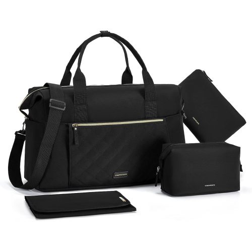 mommore Diaper Bag Tote Mommy Bag for Hospital Large Capacity Maternity Bag Water-Resistant Diaper Bag With Changing Pad