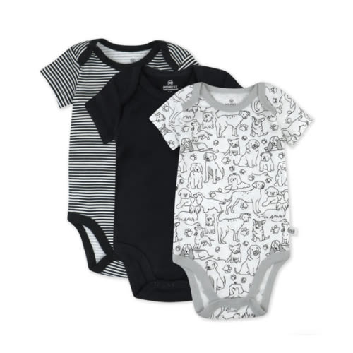 3-Pack Organic Cotton Short Sleeve Bodysuits | Honest Baby Clothing