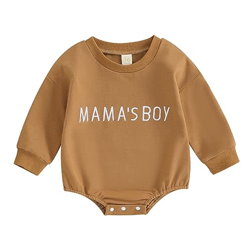 VISGOGO Newborn Infant Baby Boy Girls Oversized Romper Little Dude Sweater Onesie Coming Home Outfit Neutral Clothes