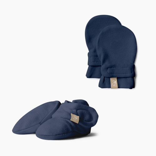 Goumi Kids x Babylist Goumi x Babylist Organic Cotton Boots & Mitts Bundle - Indigo