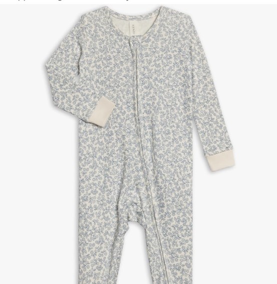 Colored Organics Baby Zip-Up Footed Sleeper with 2-Way Zipper - Organic Cotton Pajamas