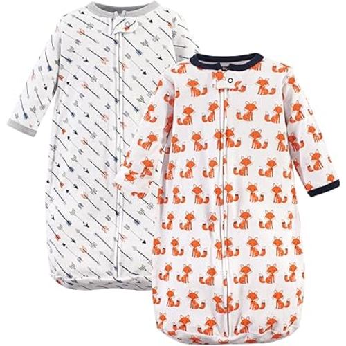 Hudson Baby BabyCotton Long-Sleeve Wearable Sleeping Bag, Sack, Blanket