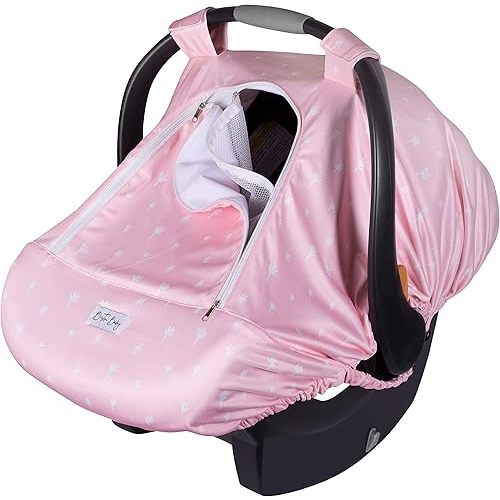 Car Seat Covers for Babies Girls Car Seat canopy Stroller Cover for Spring Autumn Winter Car Seat Cover Infant Girl Babies Stretchy and Kick Proof with Net Multi Use Soft & Breathable