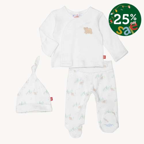 babe in the woods organic cotton magnetic take me home kimono set – Magnetic Me
