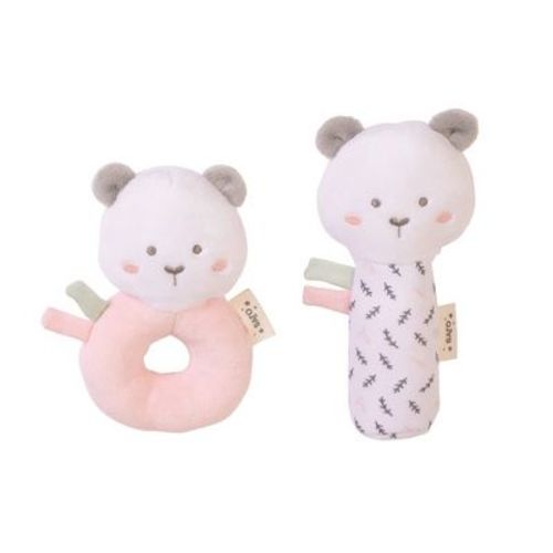 SARO Sensory Sweet & Fun Rattle & Squeaker Set - Pink: Developmental & Sensory Baby Toy Set