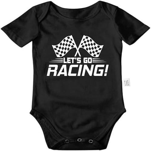 Let's Go Racing Daddy Bodysuit, Baby Pride Outfit, Grandpa Baby Clothes Boys Girls Short Sleeve Jumpsuit Clothing