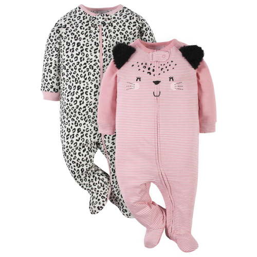 Gerber Baby Neutral Sleep ´N Play Footed Pajamas, 2-Pack, Sizes Preemie - 6/9 Months