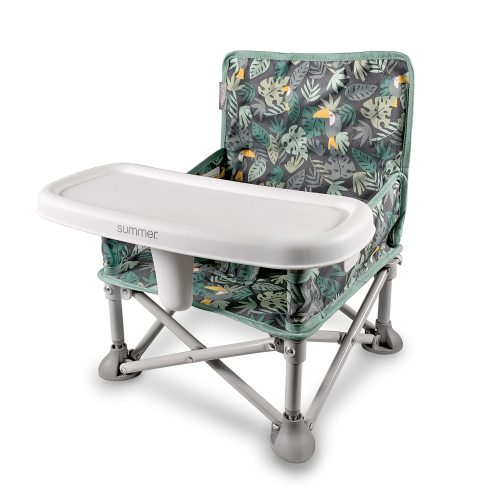 Summer Infant Pop N Sit Portable Booster Dlx (Jungle Botanical)