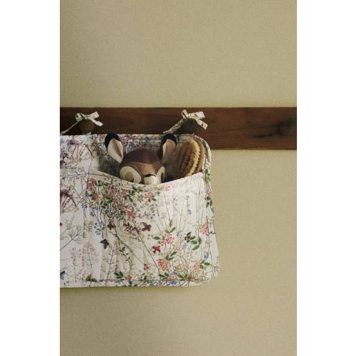 QUILTED COTTON STORAGE POCKET