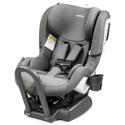 Peg Perego Primo Viaggio Convertible Kinetic - Reversible Car Seat - Rear Facing for Children 5 to 45 lbs and Forward Facing for Children 26.5 to 65 lbs - Made in Italy - Mercury (Grey)