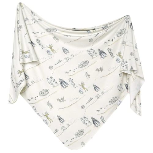 Large Premium Knit Baby Swaddle Receiving Blanket "Tatooine™" by Copper Pearl
