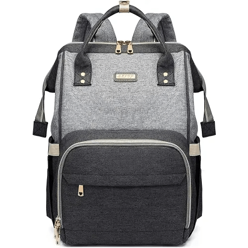 Diaper Bag Backpack for Women, Baby Bags for Girls,Diaper Bag with Changing Pad, and Insulated Pockets (Dark Grey +Light Grey)