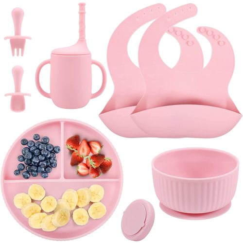 Nooli Baby And Toddler First Self-feeding Utensils, Pink : Target