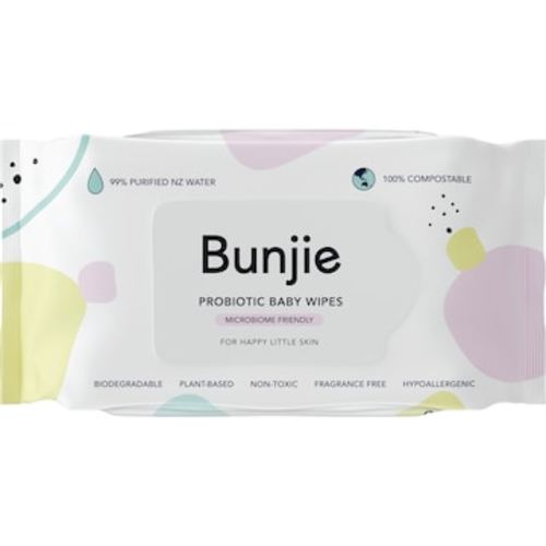 Bunjie Probiotic Baby Wipes Fragrance & Toxin-Free 80 pack | Woolworths