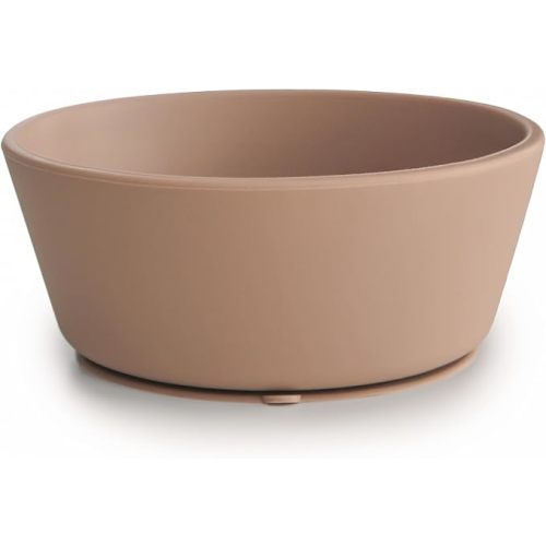 mushie Silicone Suction Bowl | BPA-Free Non-Slip Design (Natural)
