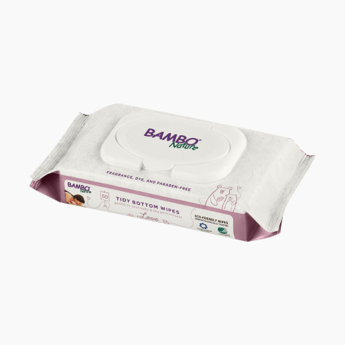 Bambo Nature Tidy Bottom Baby Wipes (50 Count) - Fragrance Free