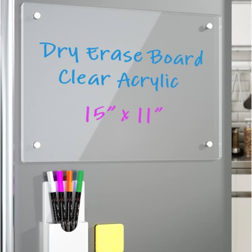 RAXMIN Clear Magnetic Dry Erase Board