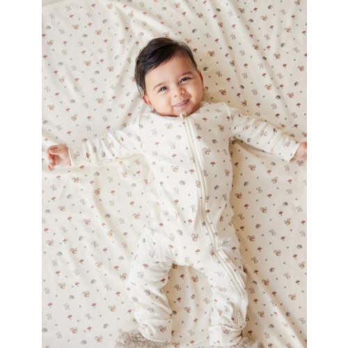 Organic Cotton Reese Zip Onepiece - Woodland Friends