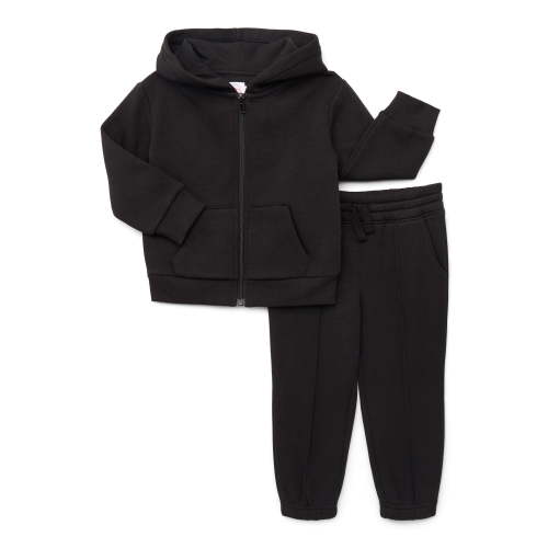 Wonder Nation Toddler Boys Hoodie and Pants Fleece Set, 2-Piece, Sizes 12M-5T