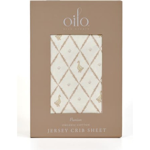 Print Organic Cotton Crib Sheet