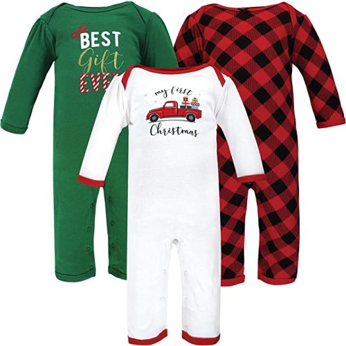 Hudson Baby Unisex Baby Cotton Coveralls - 3-6 Months