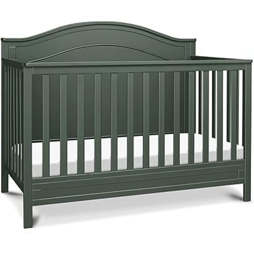 Davinci Charlie 4-in-1 Convertible Crib in Forest Green, Greenguard Gold Certified