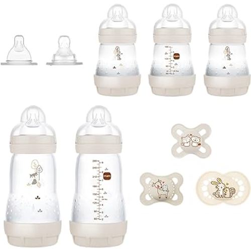 MAM Matte Essentials Gift Set, 10-Piece, Newborn, Unisex,1 Count (Pack of 1)