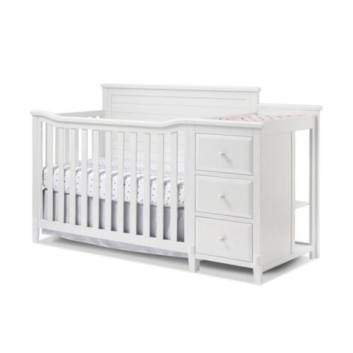 Sorelle Berkley Crib And Changer Panel Crib - White