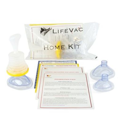 LifeVac Home Kit, Portable Choking Rescue Device, Kid & Adult Masks, 1 count